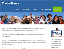 Tablet Screenshot of choiceforum.org